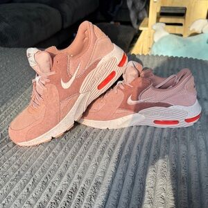 Nike Pink Suede Air Max with Light Pink Swoosh